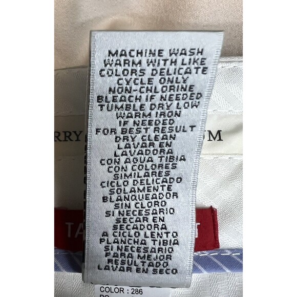 Perry Ellis Mens Premium Twill Khaki No Iron Cotton Pants Size 44x30 - Picture 9 of 12